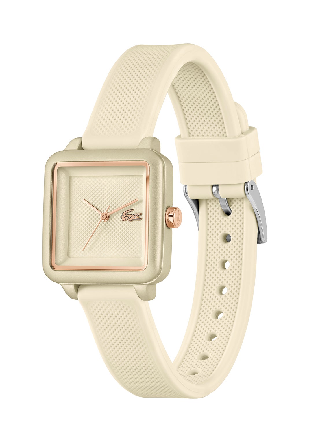 LACOSTE LACOSTE SQUARE ANALOG WOMEN'S LIGHT GOLD CASE WATCH - 2001385 ...