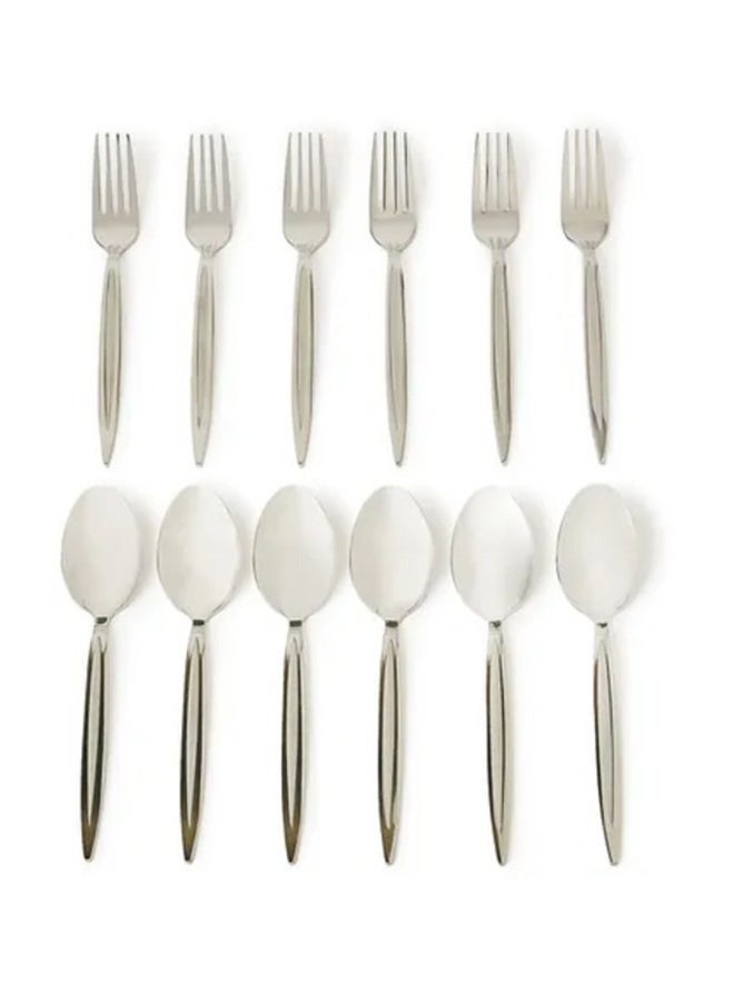 DESSINI DESSINI 12-Piece Stainless Steel Cutlery Set Silver - Image 1