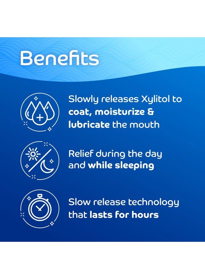 Oracoat أقراص إغاثة جفاف الفم من زايلي ميلتس، 40 قرص، عبوتين، حلوة قليلاً مع زايليتول، لجفاف الفم، تحفز اللعاب - Image 5
