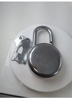 ONMAX ONMAX Lock Round 63mm with 3 Key Steel 8 Levers Padlock for Door Gate Shutter Home Kitchen Shop Office Silver Finish Pack of 5 Pcs  - Image 4