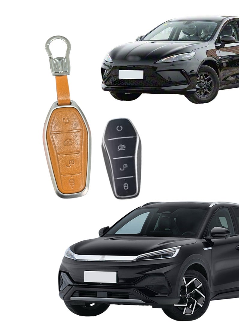 BYD Car key protector, suitable for Porsche and BYD car keys, very suitable for wrapping car keys in a car key bag, high-end, wear-resistant. - Image 1
