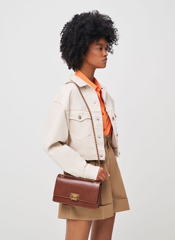 تشارلز & كيث تشارلز وكيث سلسلة حقيبة مربعة صغيرة حقيبة الكتف حقيبة Crossbody - Image 2