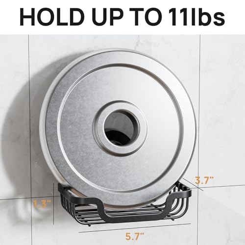 LEVERLOC Soap Dish, Soap Bar Holder for Shower Suction Cup Wall Mounted, Stainless Steel No-Drilling Removable Waterproof Sponge Holder for Bathroom Bathtub Kitchen Sink, Keep Dry, Black - Image 3