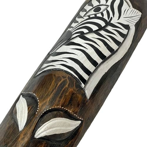 Things2Die4 Set Of 3 African Wildlife Wooden Wall Masks - Image 3