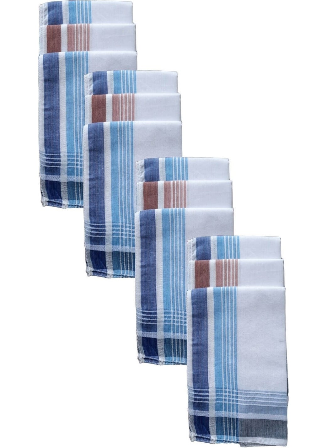 Elmira 12 Pack Hand Pocket Collar Fabric Handkerchief 36X36 cm 100 Cotton TM04  - Image 2