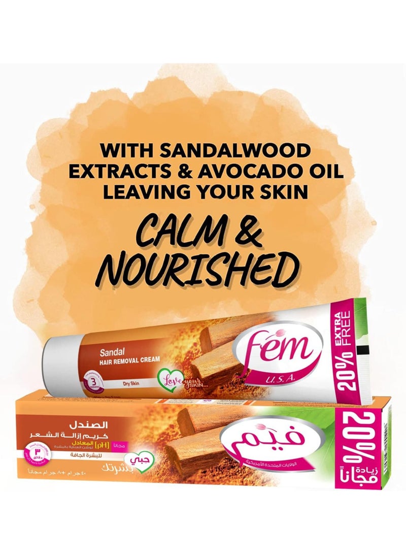 fem Sandal Hair Removal Cream 40gm + 20% Extra Free - Image 3