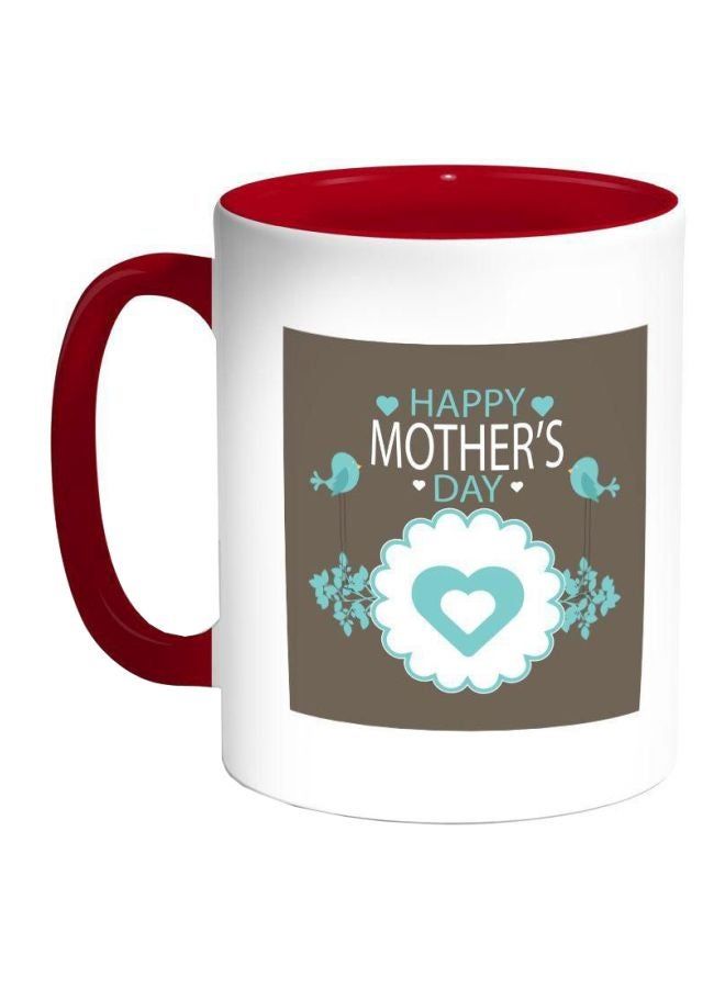 RKN Happy Mother's Day Printed Coffee Mug Red/Grey - Image 2
