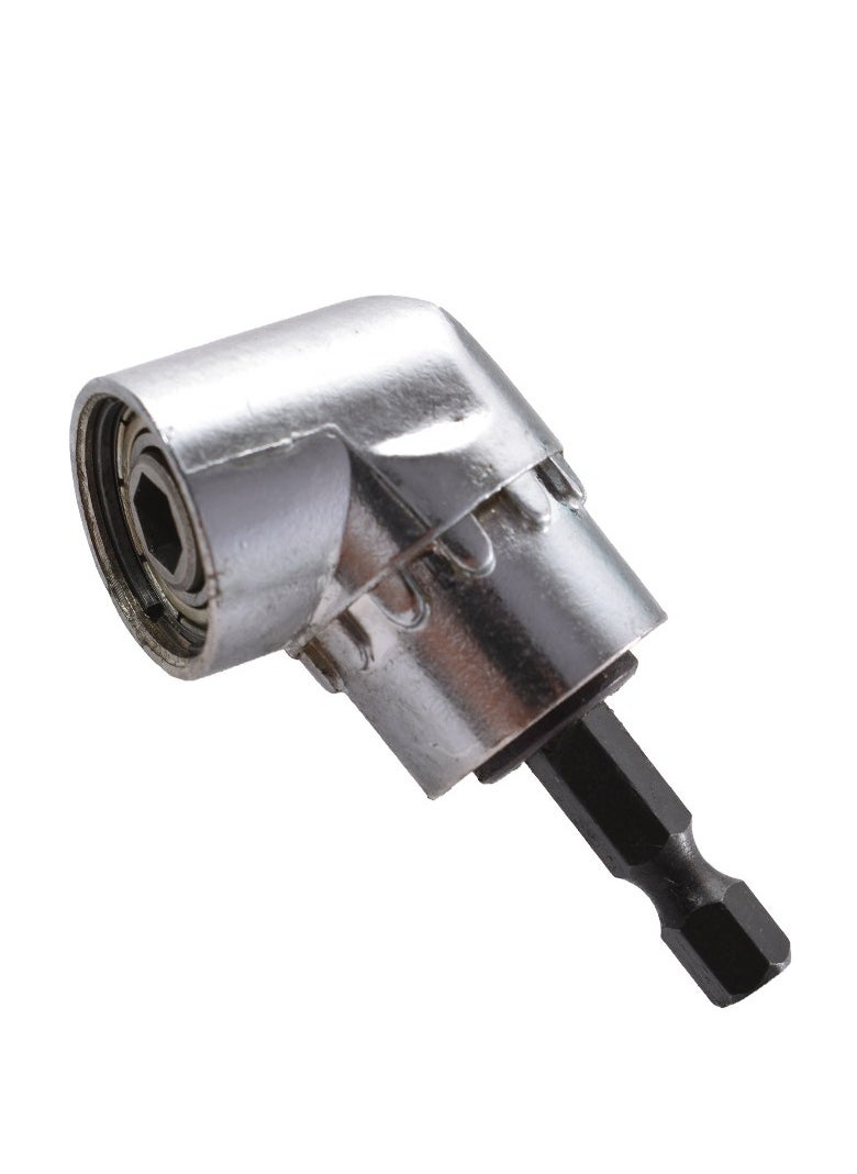 Generic - 105 Degree Right Angle Drill Attachment Chuck Adapter Holder 1/4 Hex Magnetic Socket Screwdriver Extension for Power Tool - Image 1