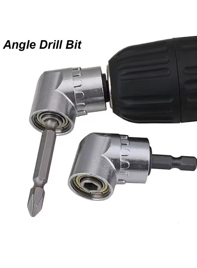 105 Degree Right Angle Drill Attachment Chuck Adapter Holder 1/4 Hex Magnetic Socket Screwdriver Extension for Power Tool  - Image 3