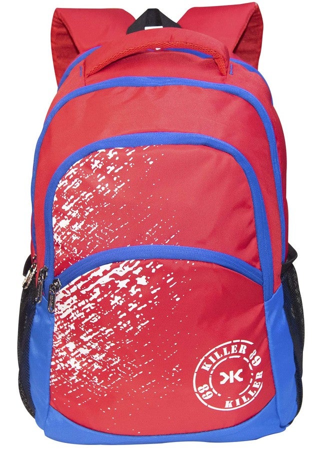 KILLER Light Weight College Bag - Killer Orchid 35 LTR Red Polyester Casual Backpack Bag - Image 3