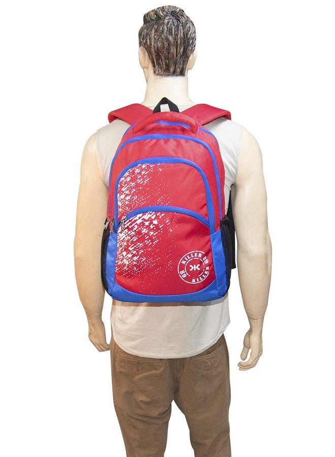 KILLER Light Weight College Bag - Killer Orchid 35 LTR Red Polyester Casual Backpack Bag - Image 4