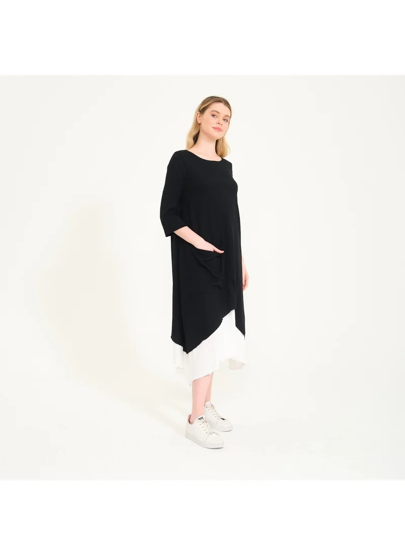 Barbora Summer Casual Design Women's Dress BT263BLACK1