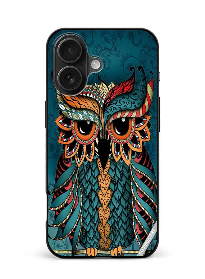 Protective Case Cover For Apple iPhone 16 Plus Owl Design Multicolour