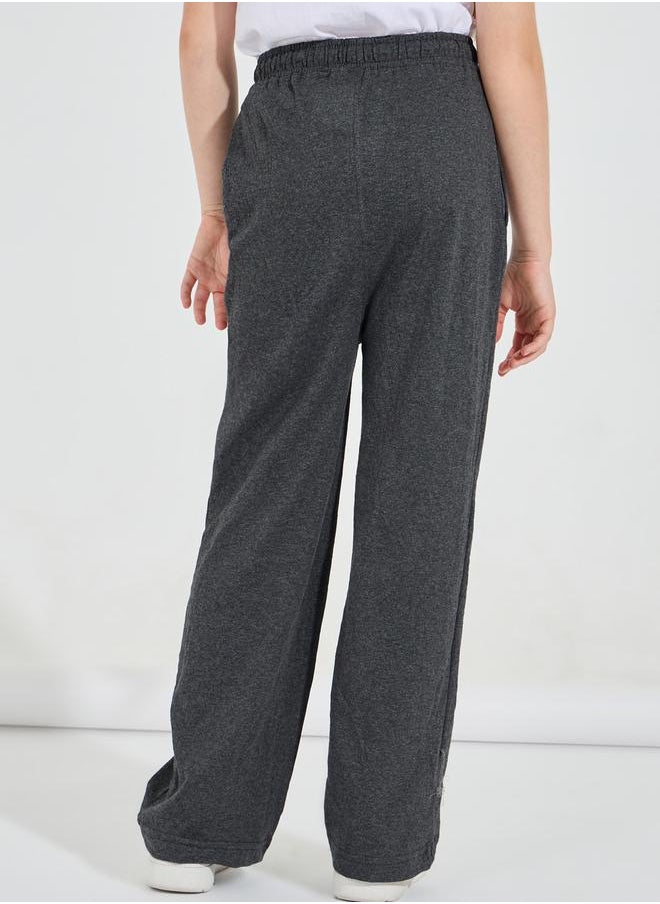 Styli - Basic Wide Leg Pants with Drawstring - Image 1