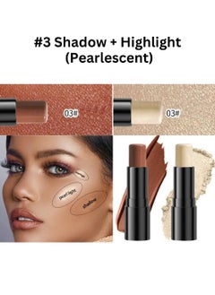 Double End Highlighter Contour Stick Makeup Shading Stick and Makeup Highlighter Stick 2 in 1  Professional Long Lasting and Waterproof Face Body Contour Makeup Bronzer Stick 03 - pzsku/Z0BCF8EEEA5E9C2B1BC11Z/45/_/1699972968/d04d4a36-9cb5-4968-b353-02819d10fd26