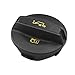 Tecledsn Car Engine Oil Filler Cap Cover with Pattern Identification Engine Oil Fill Cap Car Fuel Cap 06K103485A Tightly Fitting Replacement Part Car Oil Cap Replacement for VW Audi - Image 2