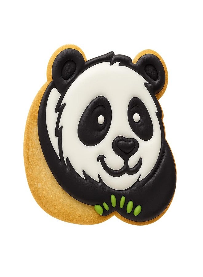 Mighty Gadget Cute Panda Cookie Cutter & Stamp - 4x3.56" (Random Color), Adorable Panda Face Baking Tool - Image 5
