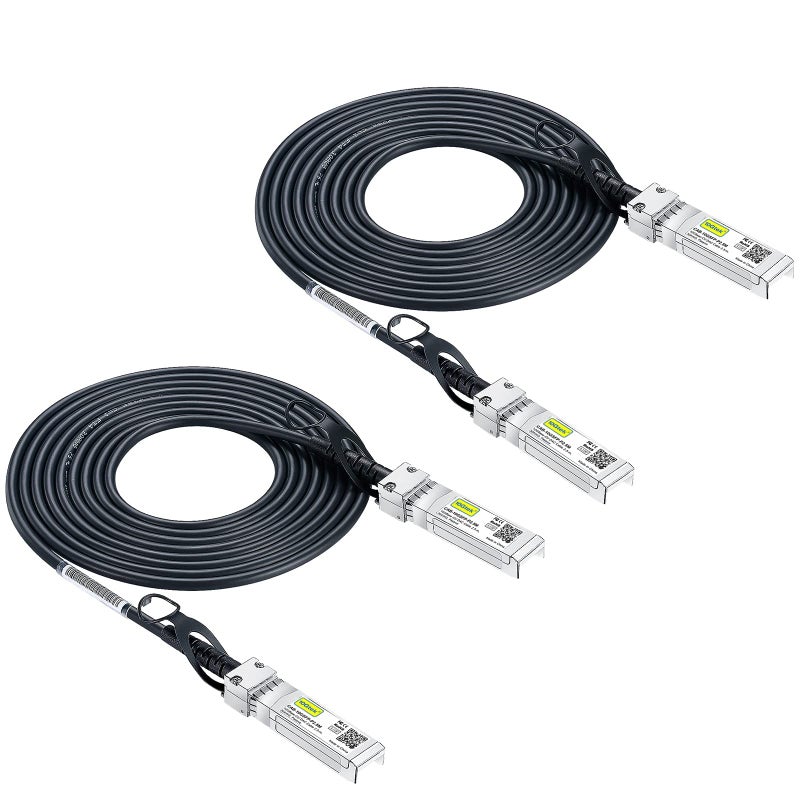 10Gtek 10G SFP DAC Twinax Cable Passive Compatible with Cisco SFPH10GBCU3M Ubiquiti UniFi Fortinet and More 3 Meter10ft 2Pack - Image 2