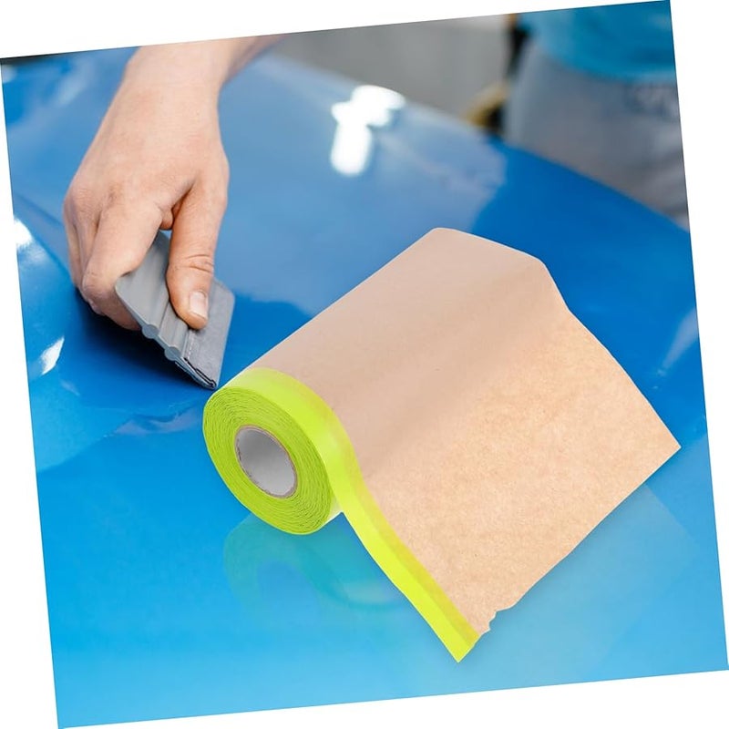 Operitacx 5pcs Self Adhesive Paint Masking Film Semi Transparent Protective Paper for Stencil Cutting - Image 5