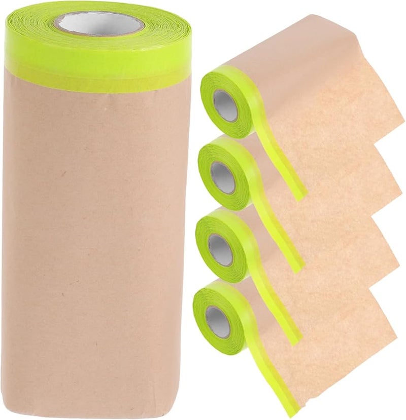 Operitacx 5pcs Self Adhesive Paint Masking Film Semi Transparent Protective Paper for Stencil Cutting - Image 2