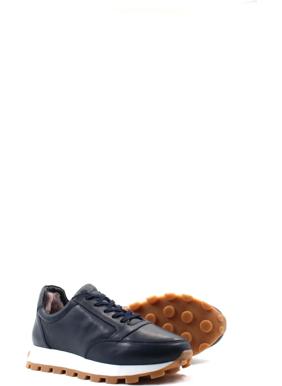 Fast Step Leather Fur Men's Casual Shoes 154Kga730