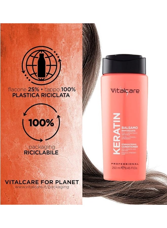 فيتالكير بلسم تقوية الشعر بالكيراتين من فيتال كير مع مركب زيت الأرغان 250 مل - Image 3