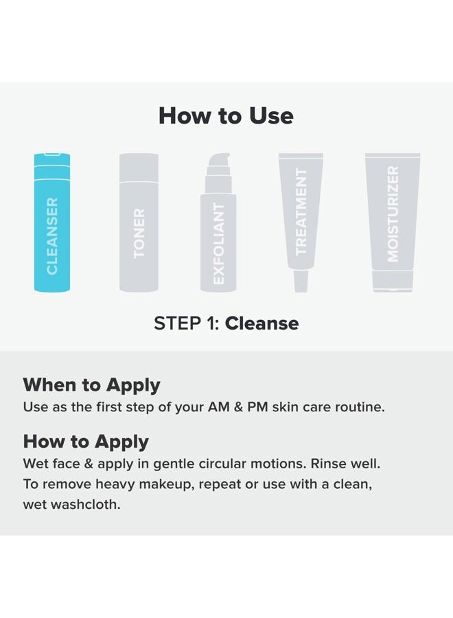 PAULA'S CHOICE CLEAR Pore Normalizing Cleanser Bottle + Refill Pouch Kit, Salicylic Acid Daily Face Wash Duo for Acne, Blackheads, Large Pores & Redness, Set of 2 - Image 3