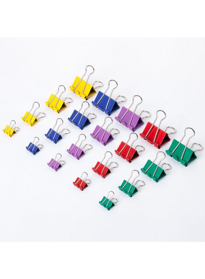 Mr. Pen - Binder Clips, 100 Pcs, Assorted Size And Color, Paper Clips, Binder Clips Assorted, Paper Binder Clips, Colored Binder Clips, Clips For Paper, Paper Clamps, Metal Binder Clips, Clips - Image 1