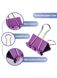 Mr. Pen - Binder Clips, 100 Pcs, Assorted Size And Color, Paper Clips, Binder Clips Assorted, Paper Binder Clips, Colored Binder Clips, Clips For Paper, Paper Clamps, Metal Binder Clips, Clips  - Image 4