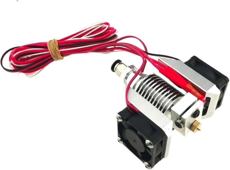 FUNCORE E3D V6 مجموعة رأس تسخين معدنية بالكامل مع 3 مراوح تبريد 3010 24 فولت أسود - Image 3