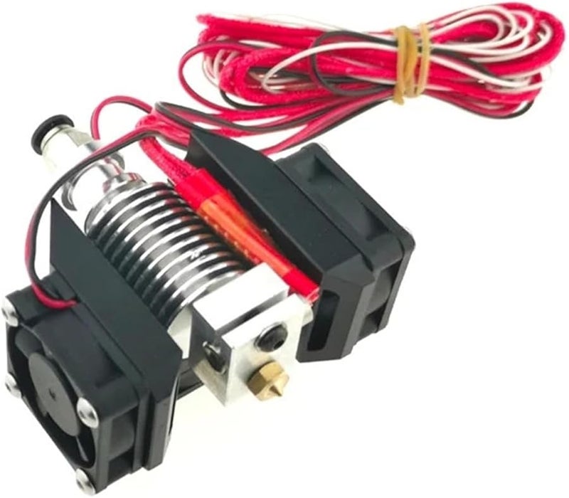 FUNCORE E3D V6 مجموعة رأس تسخين معدنية بالكامل مع 3 مراوح تبريد 3010 24 فولت أسود - Image 1