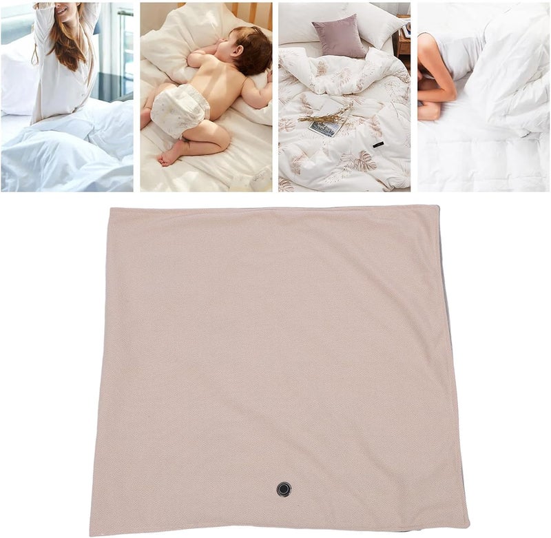 Heated Blanket Plush Cloth Beige, Electric Fast Heating Blanket with Overheating Prevention, Auto Power Off, Washable - Rapid Warmth, Safety Features, Ideal for Body and Legs - Image 2