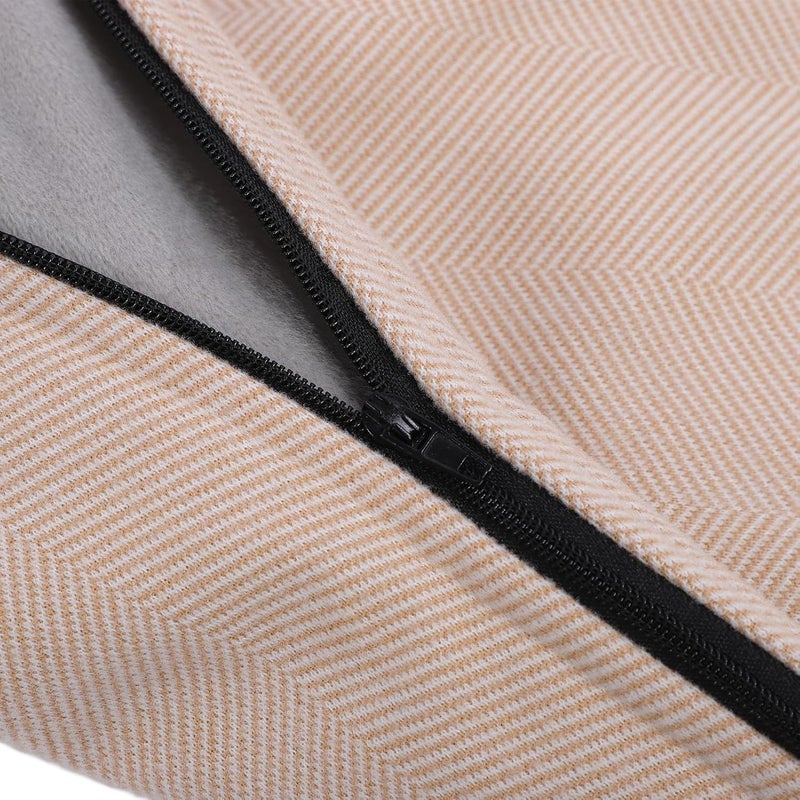 Heated Blanket Plush Cloth Beige, Electric Fast Heating Blanket with Overheating Prevention, Auto Power Off, Washable - Rapid Warmth, Safety Features, Ideal for Body and Legs - Image 3