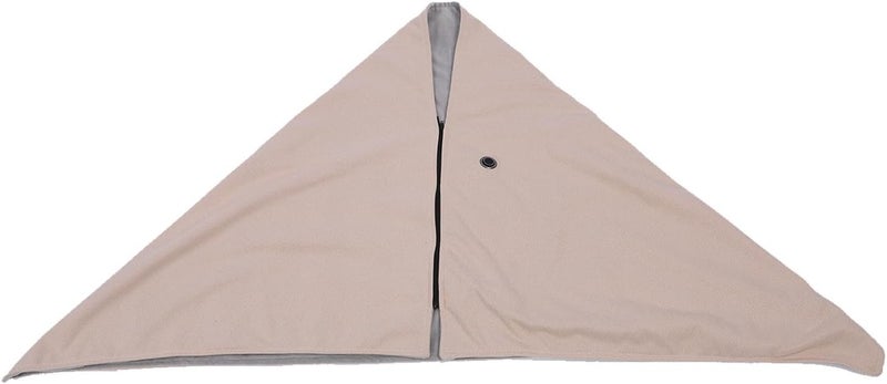 Heated Blanket Plush Cloth Beige, Electric Fast Heating Blanket with Overheating Prevention, Auto Power Off, Washable - Rapid Warmth, Safety Features, Ideal for Body and Legs - Image 1