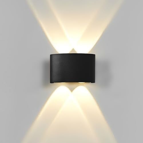 Gesto 4W Waterproof Led Wall Light for Home Decoration – Up Down 2-Way LED Wall Lamp | IP65 Outdoor Fancy Wall Lights for Balcony,Gate,Elevation,Garden,Patio | Decorative Wall Mount Light -Pack of 1 - Image 1