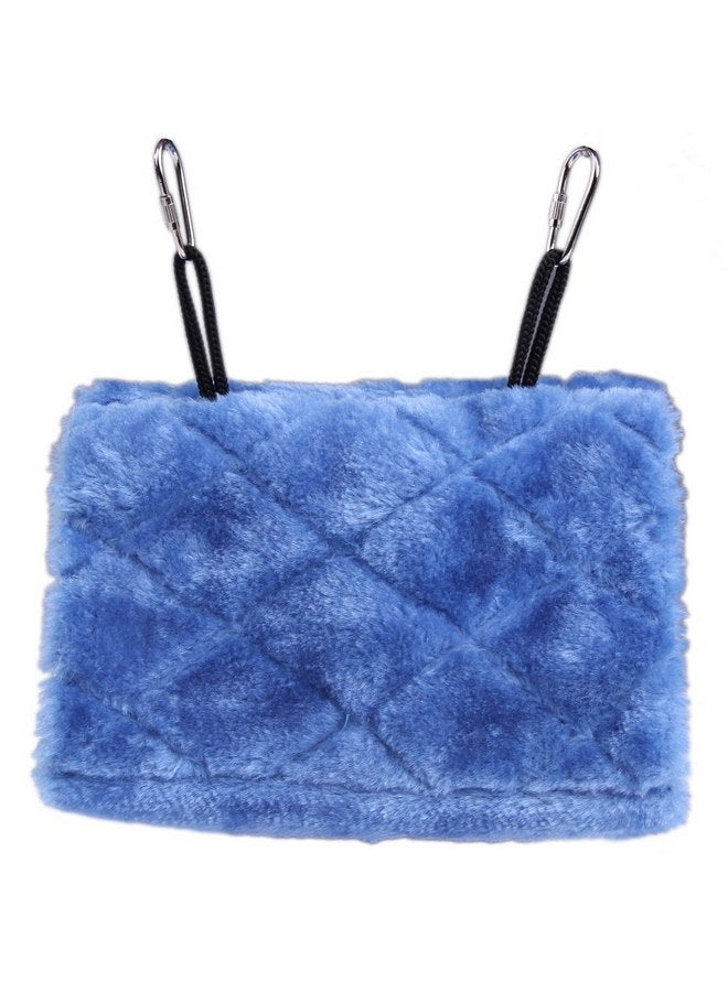 Vktech Vktech® Plush Snuggle Bird Hammock Hanging Snuggle Cave Happy Hut Bird Parrot Hideaway Size M (23.5 * 22cm) (Blue) - Image 5