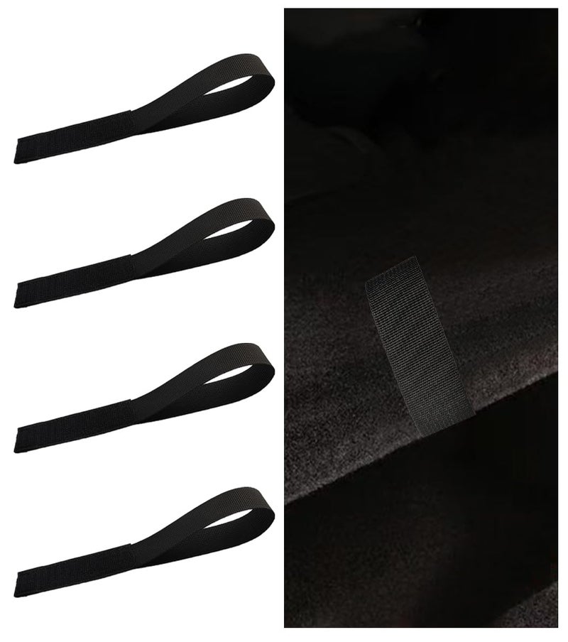 Toeloioh 4PCS Trunk Cover Pull Rope for TeslModelY Black Nylon Rope Strap Trunk Strap Compatible with Passenger Car TeslModelY Accessories - Image 3
