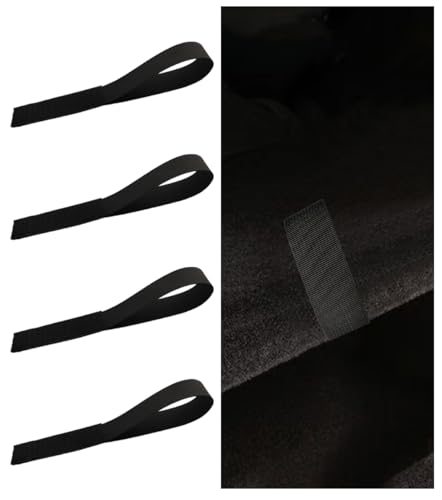Toeloioh 4PCS Trunk Cover Pull Rope for TeslModelY Black Nylon Rope Strap Trunk Strap Compatible with Passenger Car TeslModelY Accessories - Image 1