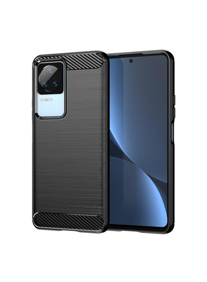The Bros Case For Xiaomi Redmi K60E Brushed Texture Carbon Fiber TPU Phone Case