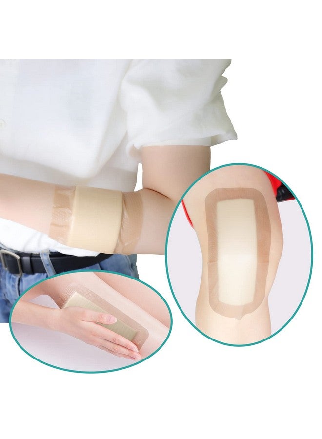 Dimora Dimora Silicone Foam Dressing with Border Adhesive 4"x8" Waterproof Wound Dressing Bandage for Wound Care 5 Pack… - Image 4