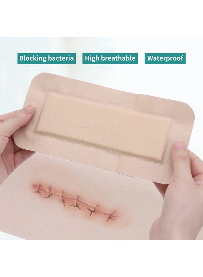 Dimora Dimora Silicone Foam Dressing with Border Adhesive 4"x8" Waterproof Wound Dressing Bandage for Wound Care 5 Pack… - Image 5