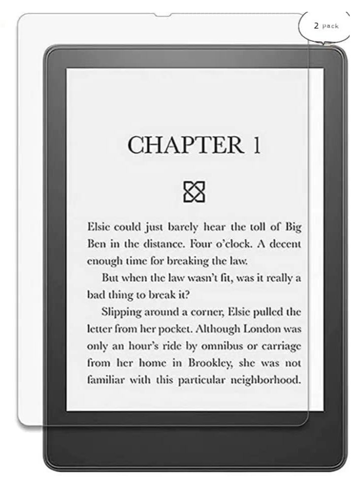 erorex 2 Pack Anti Glare Screen Protector Compatible For 6.8 Inch Kindle Paperwhite 11Th Generation 2021 Paperwhite5 Signature Edition Anti Scratch Anti Fingerprint Screen Protector Film  - Image 1