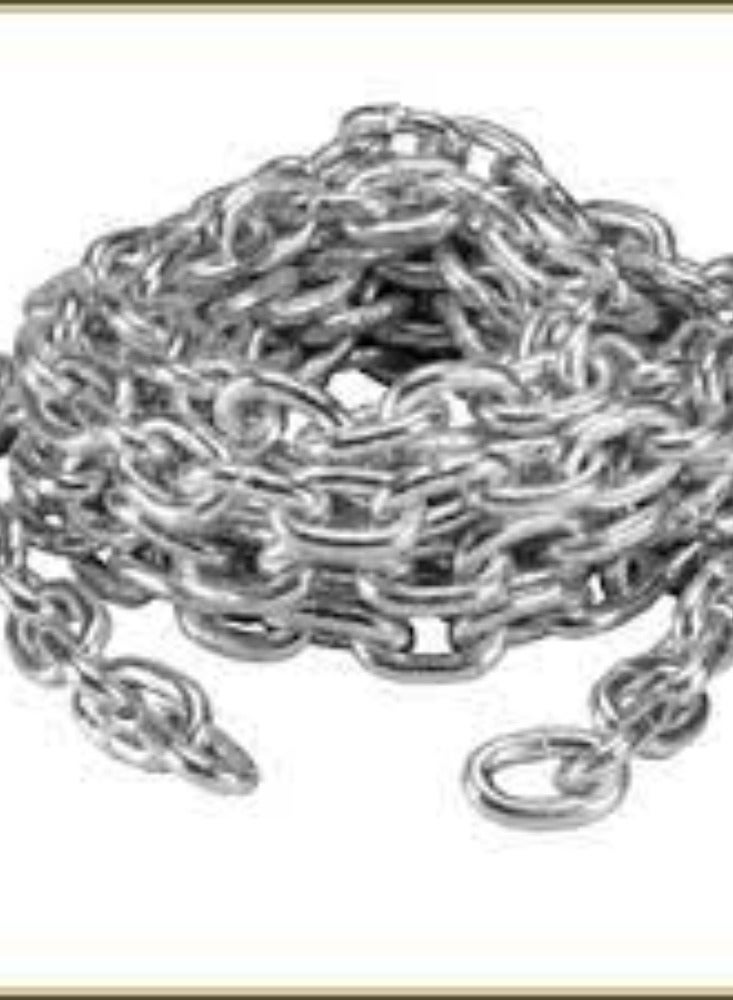 KNP KNP 6 MM Multipurpose Heavy Duty GI Chain (5m) is a highly durable and versatile chain designed for a wide range of applications. - Image 1