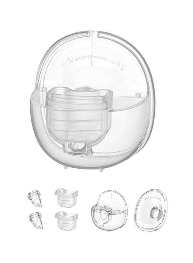 Gowing ملحقات مضخة الثدي القابلة للارتداء، قطع مضخة بديلة فلانج 24 مم، صمام بطة، غشاء سيليكون، كوب جامع الحليب متوافق مع موميد S18 S21 - Image 1