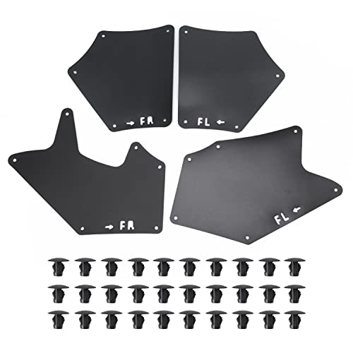 Awesir Splash Guards Fender Liner Shields with Clips Retaining Retainer for Toyota Tundra Sequoia 2007-2020 Replaces 53737-0C030 53736-0C030 53739-0C020, Mud Flaps Mudflaps Mudguards - Image 1