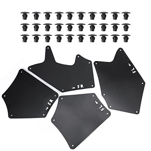 Awesir Splash Guards Fender Liner Shields with Clips Retaining Retainer for Toyota Tundra Sequoia 2007-2020 Replaces 53737-0C030 53736-0C030 53739-0C020, Mud Flaps Mudflaps Mudguards - Image 2