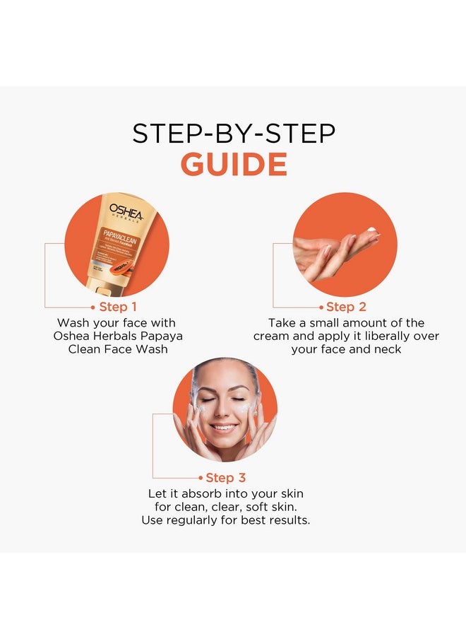 OSHEA - Herbals Papayaclean Anti Blemishes Gel Face Wash For All Skin Types | Removes Pigmentations & Brightens Skin With Papaya Extracts & Vitamin E - 100Gm - Image 1