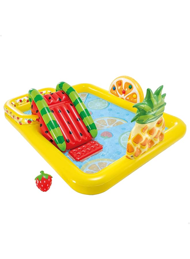 INTEX Fun And Fruity Play Center Inflatable Swimming Pool 244 Cm X 191 Cm Size - Image 1