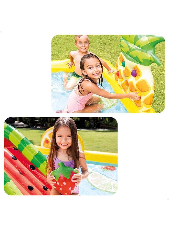 INTEX Fun And Fruity Play Center Inflatable Swimming Pool 244 Cm X 191 Cm Size - Image 3