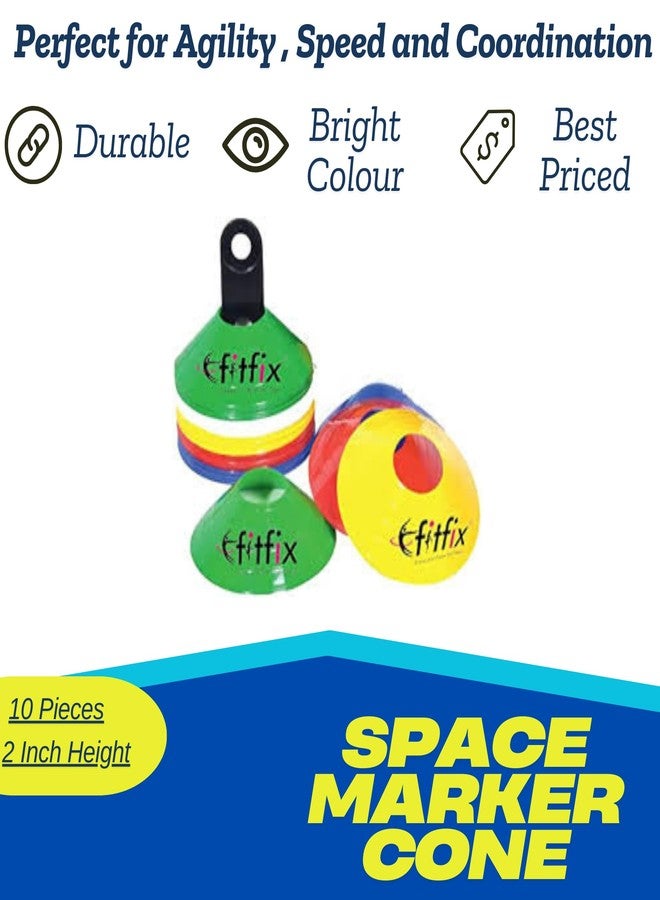FITFIX® 6 Inch Cones Pack 6,10 Space Markers, 4 Meter Ladder & Pencil Skipping Rope Agility Combo - Image 5